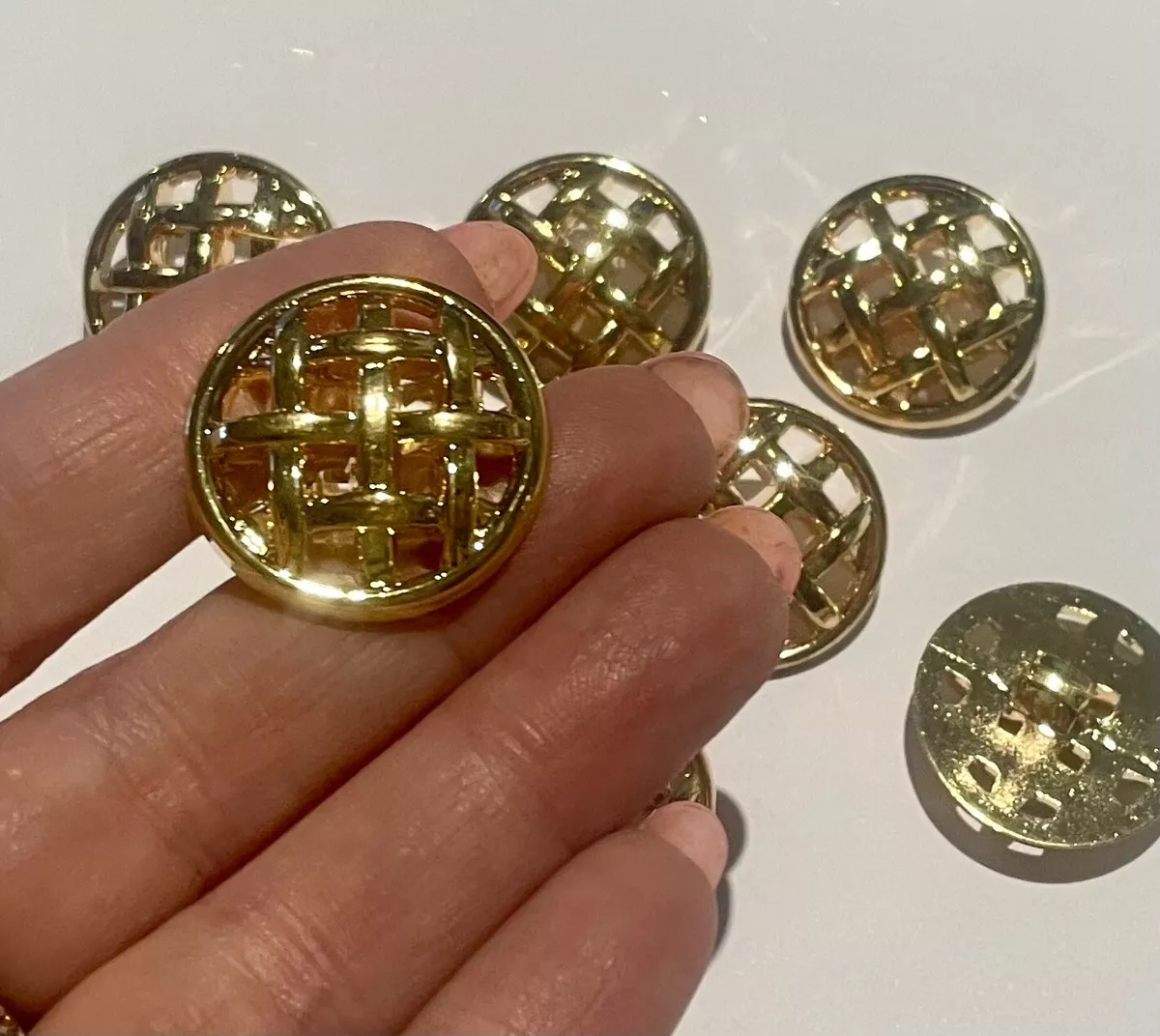 Large best sale gold buttons