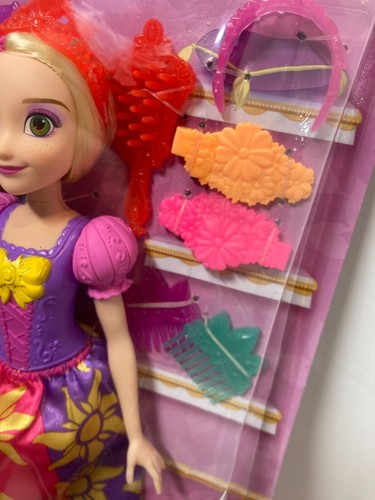 Muñeca Rapunzel Princesa Disney Estilos Arco Iris con Pelo Colores Tiza Accesorios NUEVA - Imagen 7 de 8