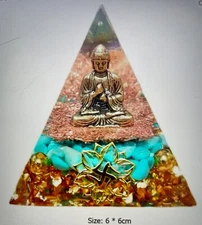 Organite Buddha Protection  2.4” Pyramid (P7)