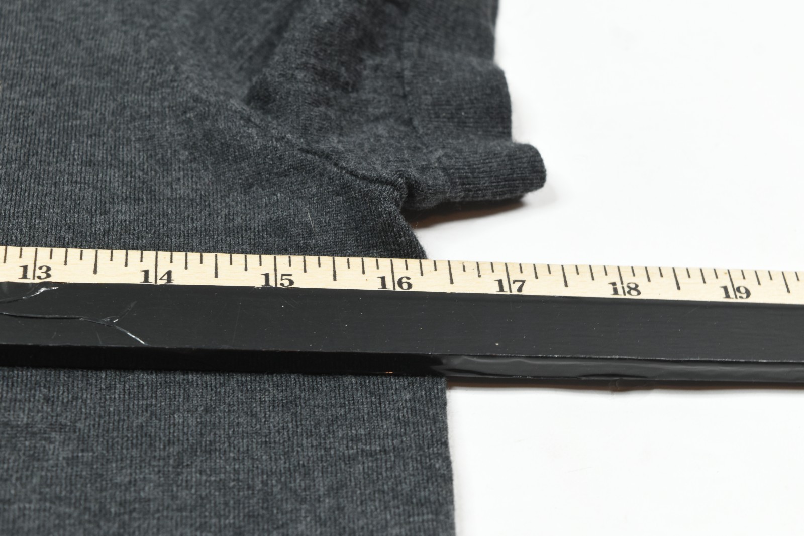 Theory Regal Wool Basic Tee Womens Medium Gray Sh… - image 8