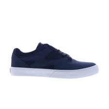 DC Kalis Vulc ADYS300569-GW1 Mens Blue Canvas Skate Inspired Sneakers Shoes