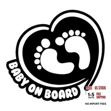 Funny Cute Baby on Board Sticker for Cars - Safety Caution Decal Sign