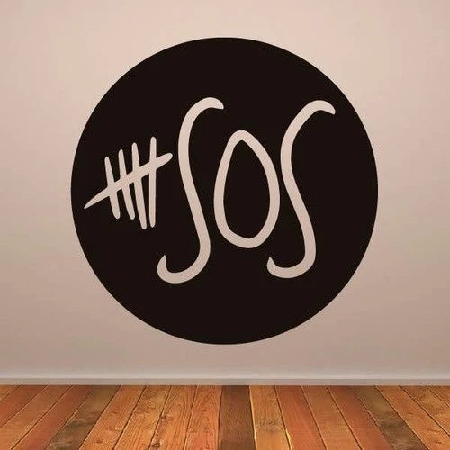 Five Seconds of Summer 5 SOS Band Logo Wall Art Sticker
