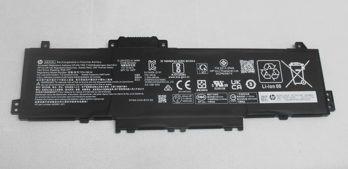 N21969-005 Hp Battery 3C41Wh 3.75Ah Ae03041Xl-Pl 14-Ep0033Cl
