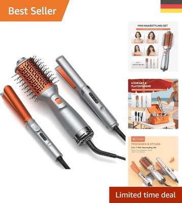 Leichtes Reise-Haarstyling Set mit Schnellheiz- und Sicherheitsfunktionen
