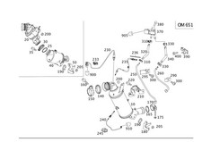 Mercedes-Benz Genuine Electrical Wiring Harness Front For CLS C218 A2124404157
