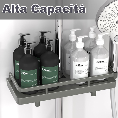 Mensola Doccia Senza Foratura Portasapone Doccia, Supporto per Accessori Da Bagn - Foto 6 di 12