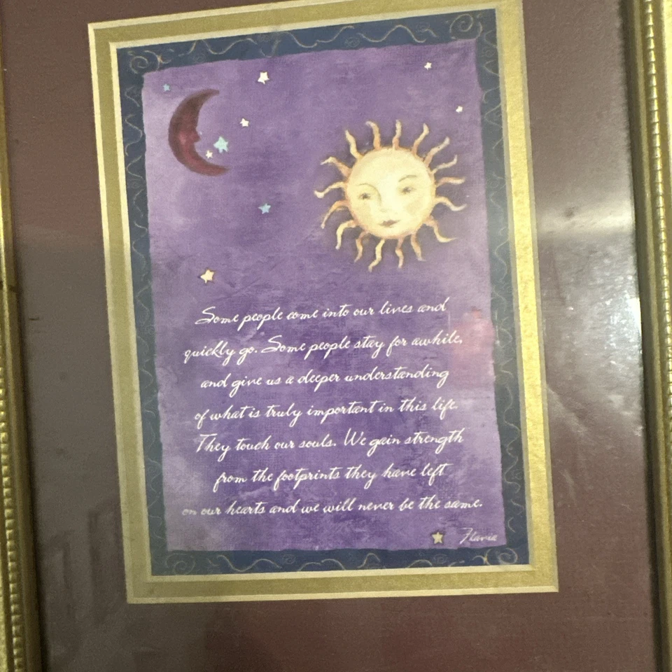 Винтажная картина 90-х/Y2k небесная Flavia Weedn в рамке и матовая - Изображение 2 из 3