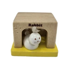 Hope Wooden Rabbit House Dollhouse Fido Pet Furniture Bunny Figure LOT
