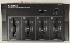 Radio Shack 4 Channel Stereo Microphone Mixer Tested Works