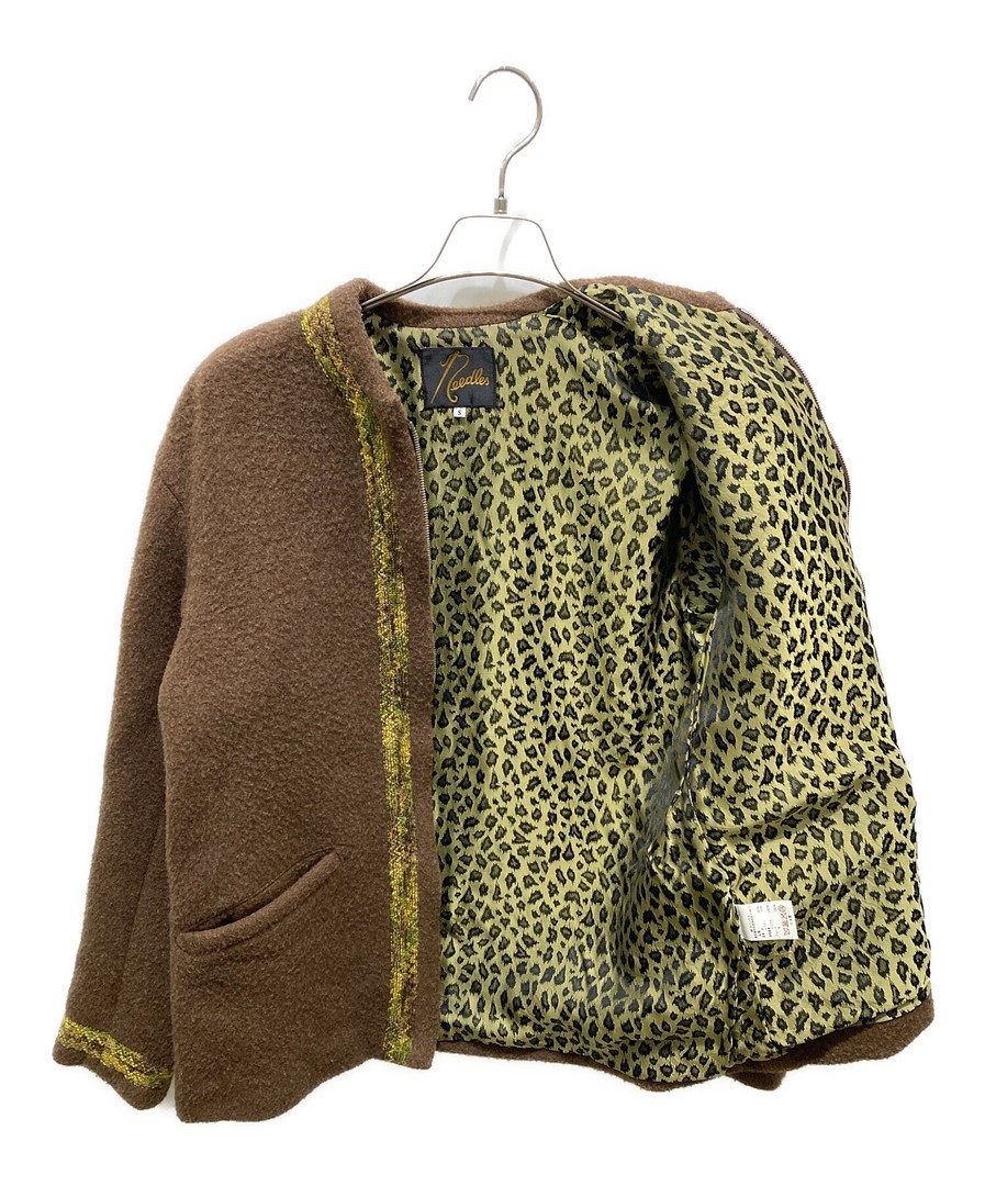 Needles Leopard Lined Tyrolean Jacket Brown Size:… - image 3