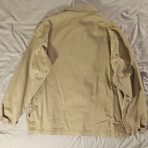Vintage Y2k Skate Wear Matix Men's Beige Flannel Lined Jacket Twill Cotton L image 11