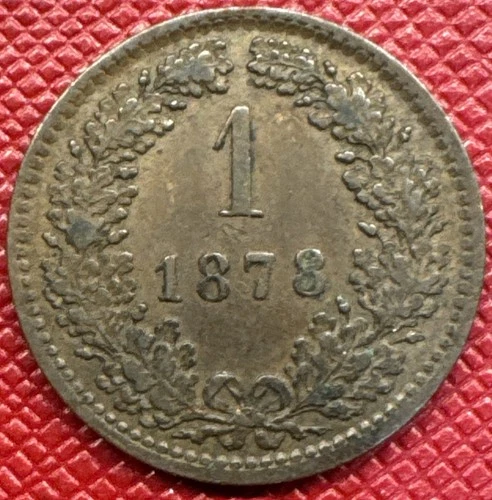 Photo of a 1878 Austria 1 Kreuzer from an eBay listing that sold on Jun 15, 2026