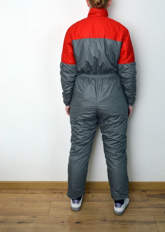 men's Retro 80s color block vintage Ski Suit - One Piece Snowsuit size S - Image 4 of 4