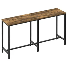 55" Long Bar Table, Counter Bar Height Table, High Top Table, Rectangular Hig...