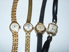 lot 4 ancienne montre femme mécanique nappey reno witt astin / tourne