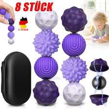 8 Stück Magnetische Fidget Toys Set Silikon Magnetkugeln Stress-Bälle Sensorik