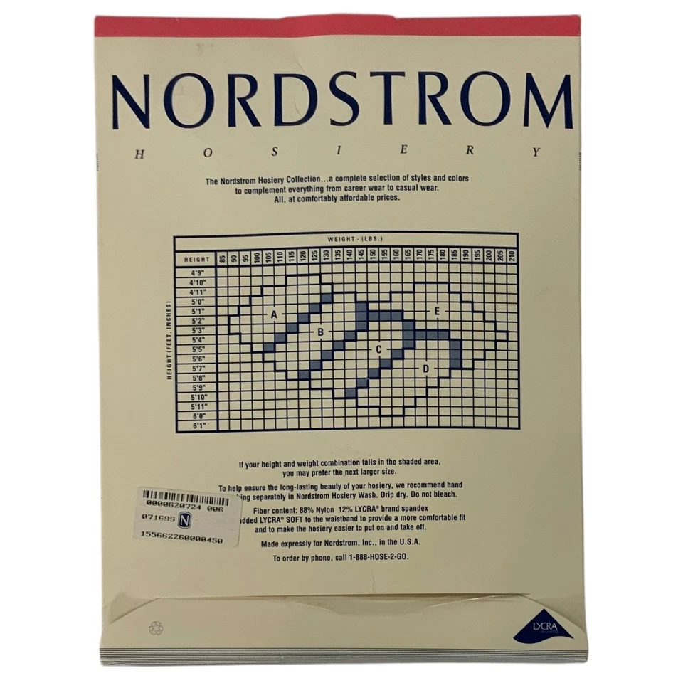 Nordstrom Sheer Pantyhose 2 Pair Size B Medium Vanilla Ivory Sandalfoot 173 - Image 3 of 4