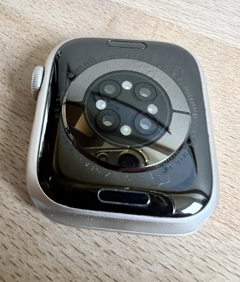 Apple Watch Series 9 41mm Starlight Aluminium GPS , Cypress Sport Loop - Bild 4 von 4