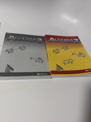 Abeka Algebra 2, 2 Set Grade 10 Math, Solution Key And Teacher Test/Quiz Key