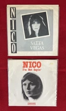Vintage Lot of Two 45 rpm Vinyl Records-NICO (Saeta Vegas & I'm Not Sayin')