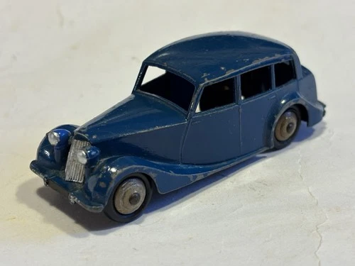 Vintage Diecast Dinky Toys #151 40b Triumph 1800 Saloon Car in dark blue