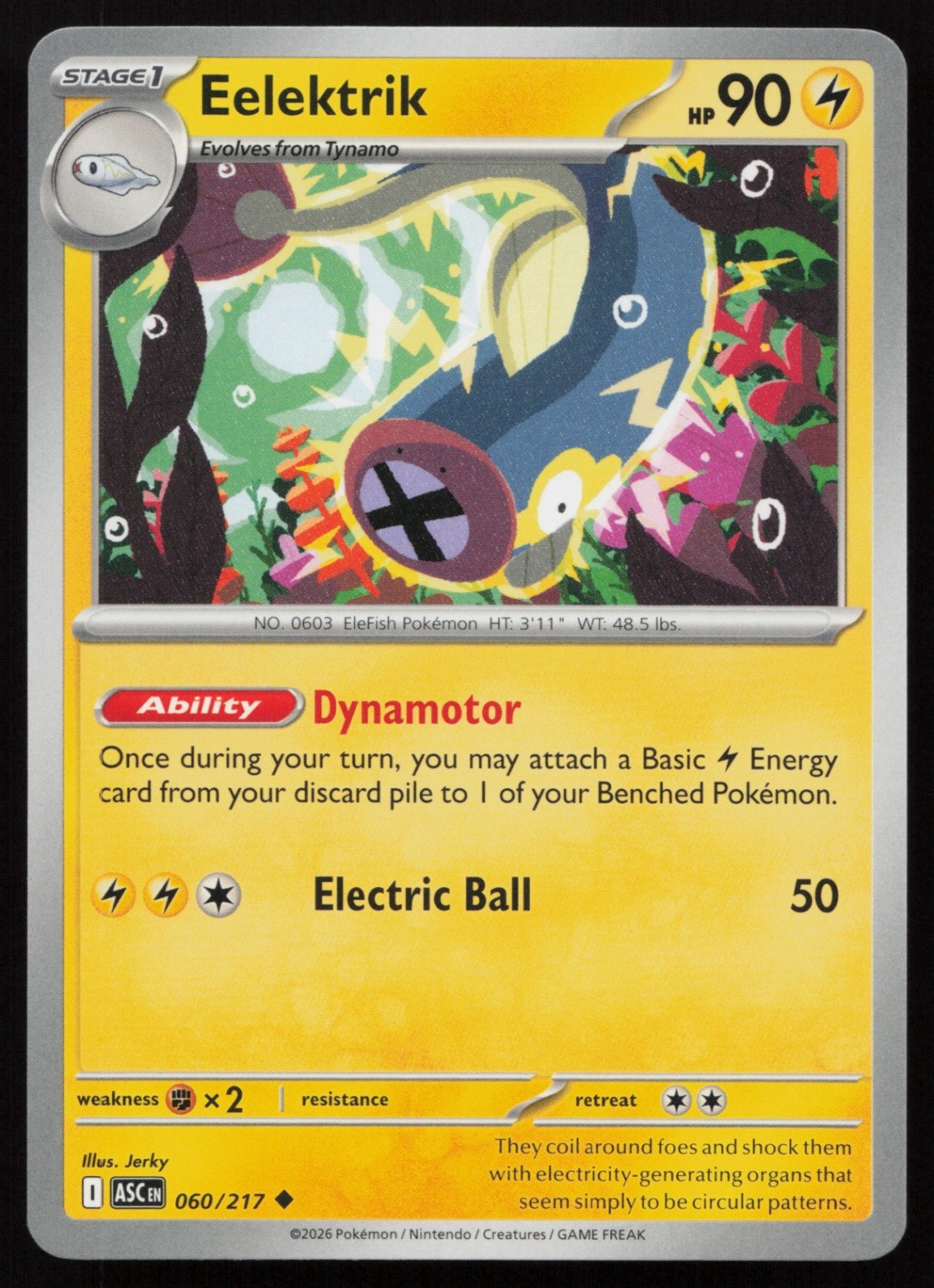 Eelektrik Normal Uncommon ME: Ascended Heroes 060/217 NM