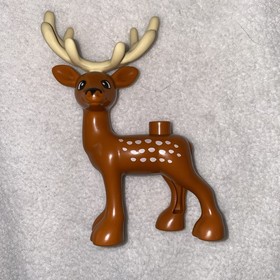 Lego Duplo Forest Farm Zoo Animals Deer Buck Antlers Doe Fawn House Home Set