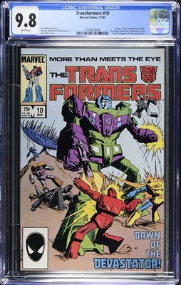 Transformers #10 (1985 Marvel) - CGC 9.8 - (1st App of the Constructicons)