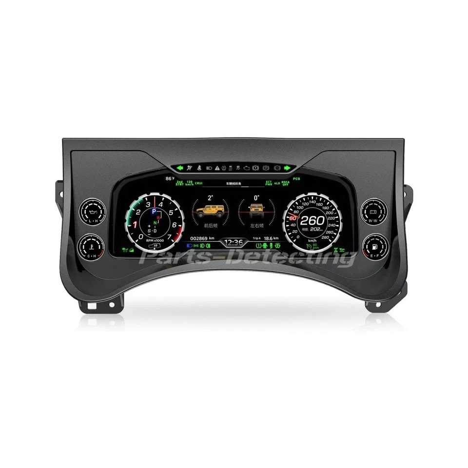 Cuadro de instrumentos LCD velocímetro calibre 12,3 para Hummer H2 2003-2009 Foto 2 de 4