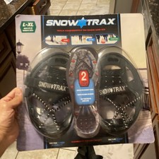 SnowTrax Ice  Snow Traction Cleats 2-Pair Pack L-XL Men 8  12 / Women 9.5   NEW