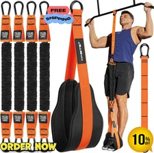 Pull up Assistance Bands Set - 4 Heavy Duty Resistance Bands 300Lbs, Adjustable 
