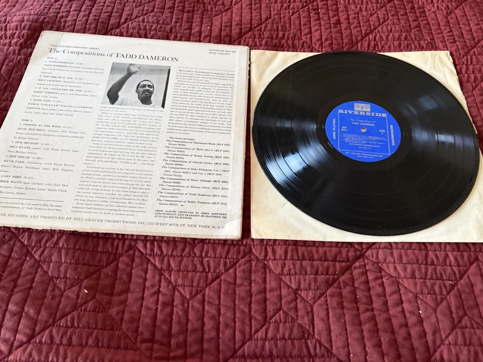 The Compositions Of Tadd Dameron W/ Milt Jackson, Bill Evans, Bobby Timmons LP - Image 4 of 4