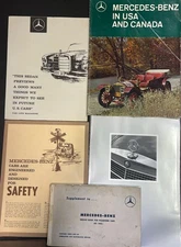 Lot of 5 RARE Vintage Mercedes Benz Car Brochures Nice!