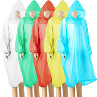 Wehers Regenponcho, 5 StüCk Regenponcho Einweg FüR Herren Und Damen Regencape Mi