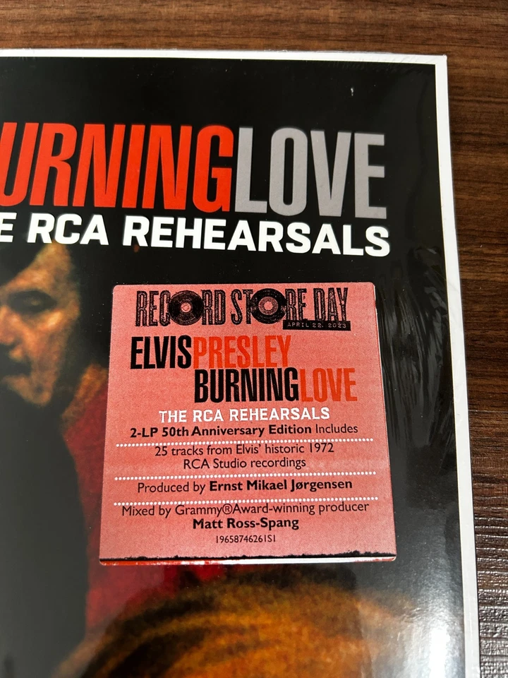 2LPs - Elvis Presley Burning Love - The RCA Rehearsals - Vinyl RSD USA - sealed - Bild 2 von 3