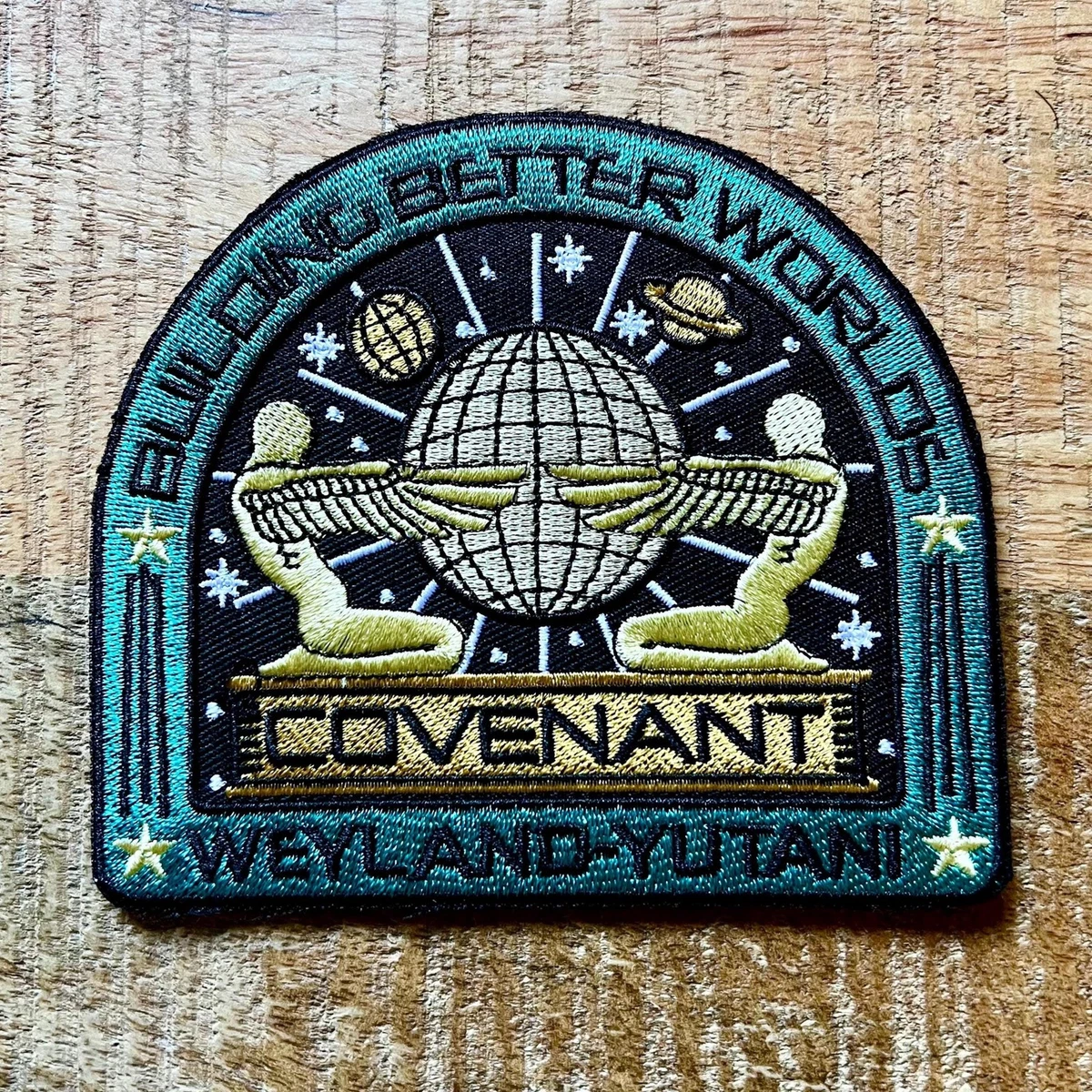 Alien Covenant Exploration Uniforms USCSS Coveralls Crew Set Patches