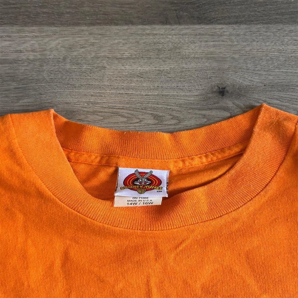 Camiseta naranja para mujer Looney Tunes Foto 3 de 4