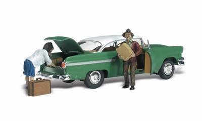 WOODLAND SCENICS AUTO SCENE LUBENERS LOADING N SCALE 