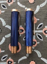 PELIKAN  K400 OBERTEIL BLAU -CLIP UND CLIPMUTTER VORMONTI ERTERSATZTEIL NEU