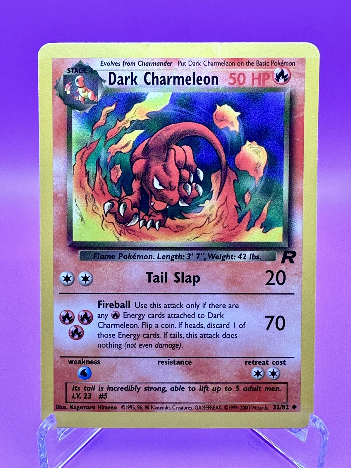 Dark Charmeleon - 32/82 - Pokemon Team Rocket 1st Edition NM