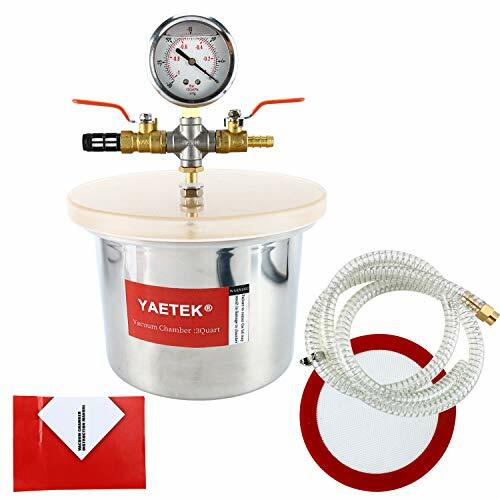 YaeTek Small Mini 3 Quart Vacuum Chamber Stainless Steel for sale