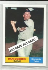 Dan Dobbek Minnesota Twins 2022 Custom Made  Baseball Art Card