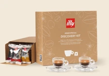 Sale! Illy Discovery Kit: 2 Espresso cups + 20 Iperespresso capsule Sampler