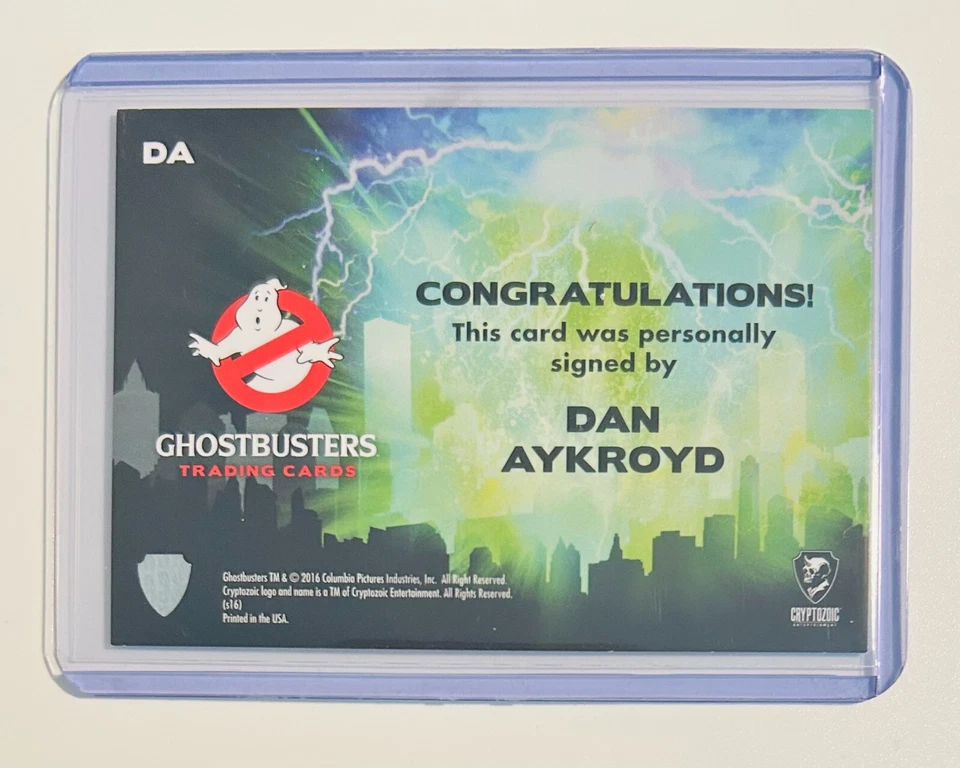 GHOSTBUSTERS Trading Cards DAN AYKROYD as Dr. Raymond Stantz AUTOGRAPH CARD (DA) - Image 2 of 2