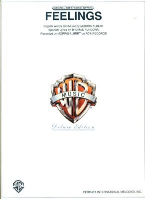 MORRIS ALBERT FEELINGS SHEET MUSIC DELUXE PIANO/VOCAL/GUITAR/CHORDS NEW ON SALE
