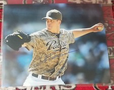 Clayton Richard Hand SIgned 8x10 Photo San Diego Padres