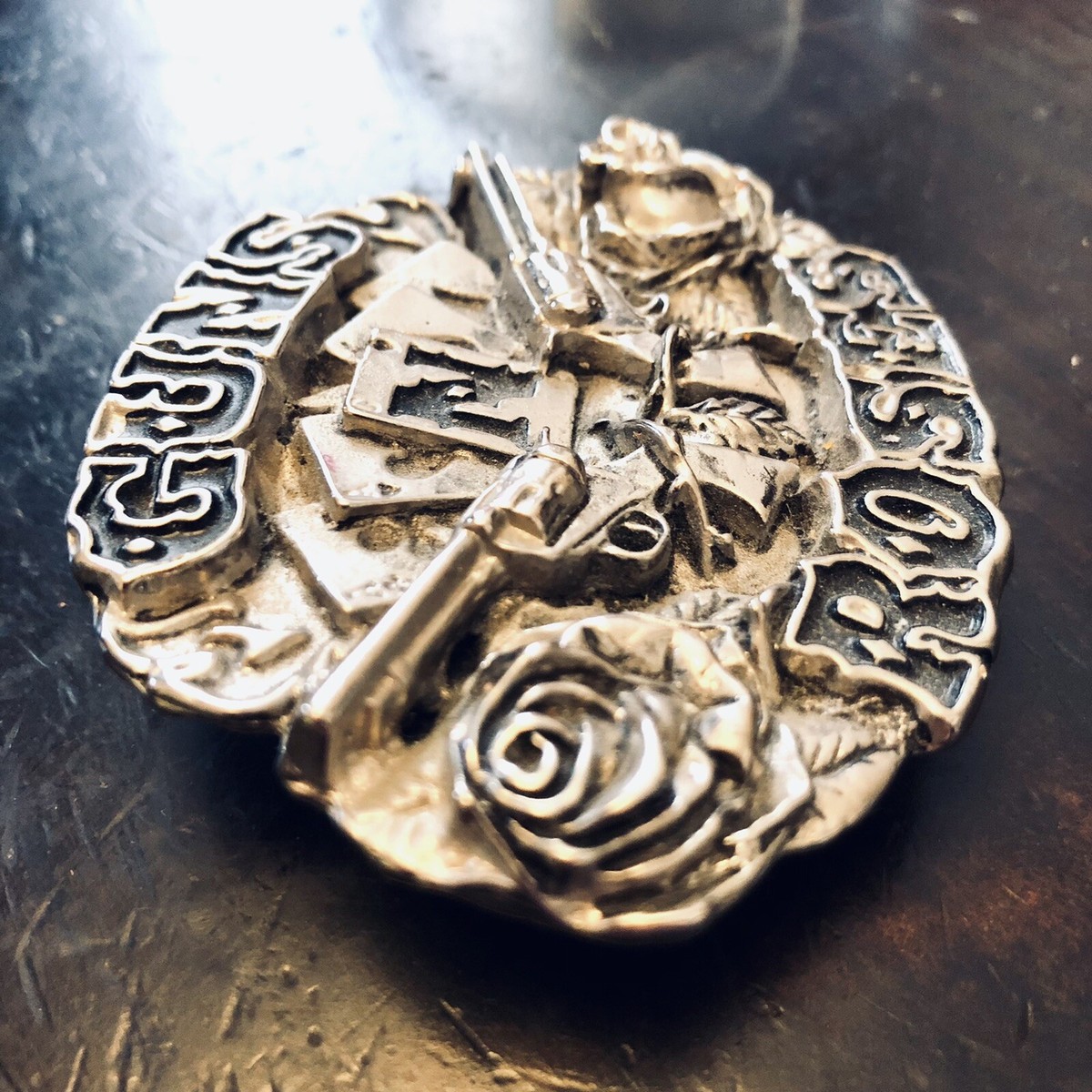 Vintage 90's Belt Buckle Guns N Roses Brockum Collection Style
