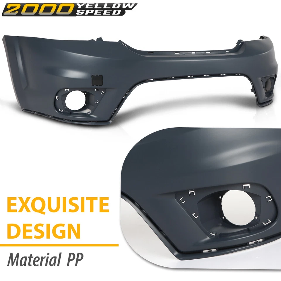 Fit For 2011 2012-2018 Dodge Journey Sport Front Bumper Cover w/ Fog Lamp Holes - Изображение 4 из 4