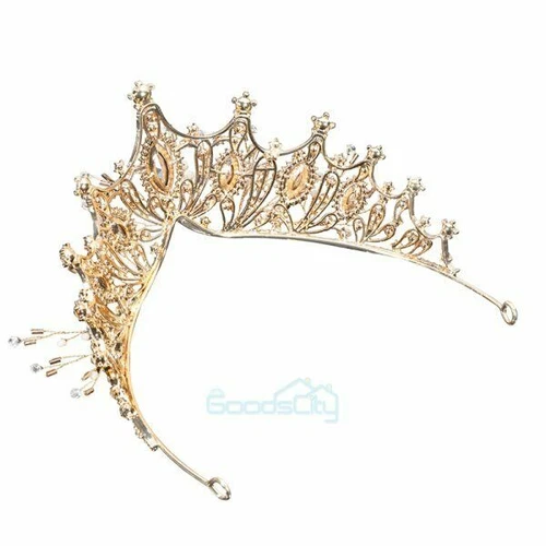 Coronas Tiaras Cristal Perla Novia Boda Corona para Mujer Princesa Tiara - Imagen 51 de 76